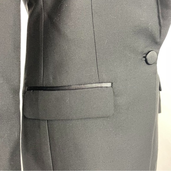 J CREW COLLECTION “Willa Tuxedo” Blazer in Italian Wool NWT BLACK Size 2 - Picture 6 of 15